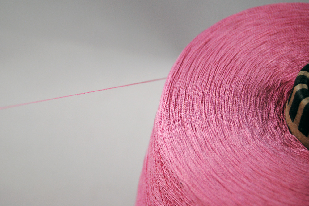 Reinseide - rose, 120/2 Nm, ca. 500g – Bild 2