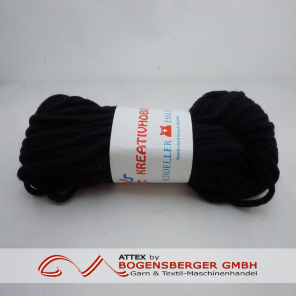 Schoeller, reine Schnurwolle, 100 g, schwarz